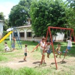 Children's playground built