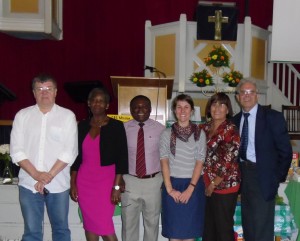 Annie, Rev. Nke Eboma and other key members of the Church team